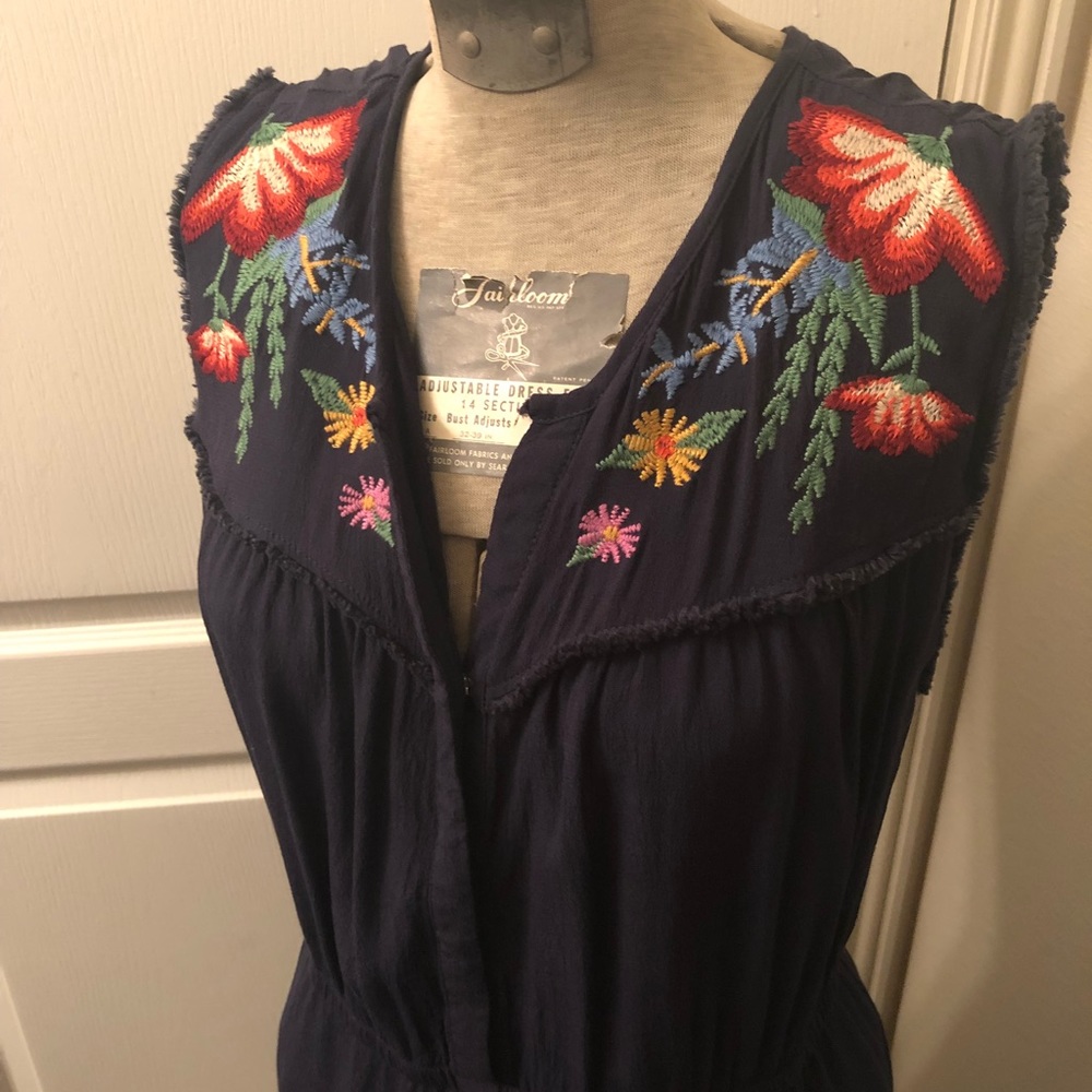 Embroidered Mini Dress/Tunic - Picture 2 of 5